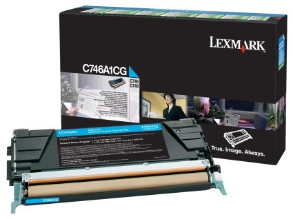 108750 Lexmark  Toner LEXMARK C746A1CG  7K bl&#229; 